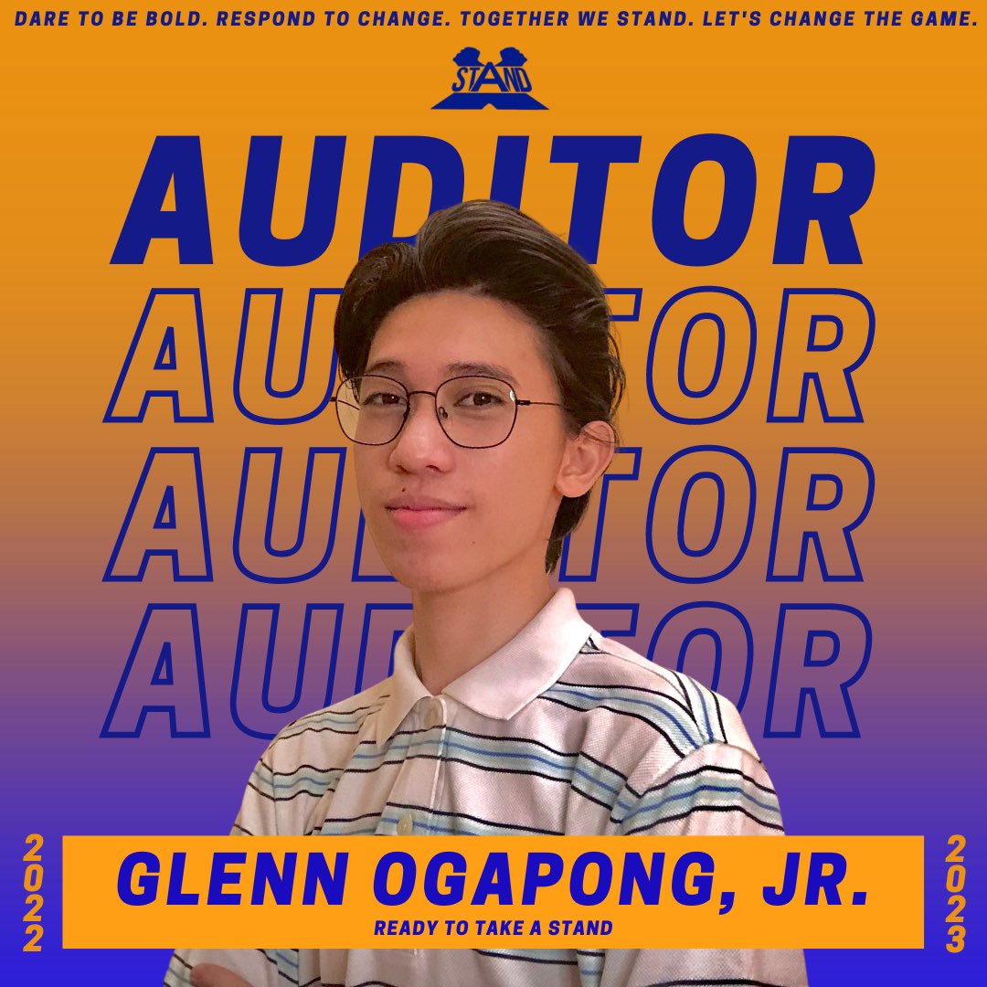 cdustandparty's tweet photo. The time has finally come for us to reveal your candidates running under the might banner of STAND Party! 

Standing with you, by you, and for you, here is your Secretary, Treasurer, and Auditor!

💙🧡

#STAND2022
#iStandWithSTAND https://t.co/FodEqKaGVh