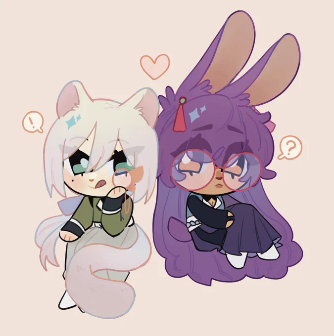 ferret and bunny! 
