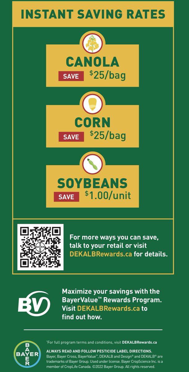 Summer may be over, but the sizzle doesn’t stop. Book your DEKALB canola (like DKLL 83SC below) by Oct 5th and save up to $50/bag. <a href="/DEKALB_Canada/">DEKALB Canada</a> #summersizzler