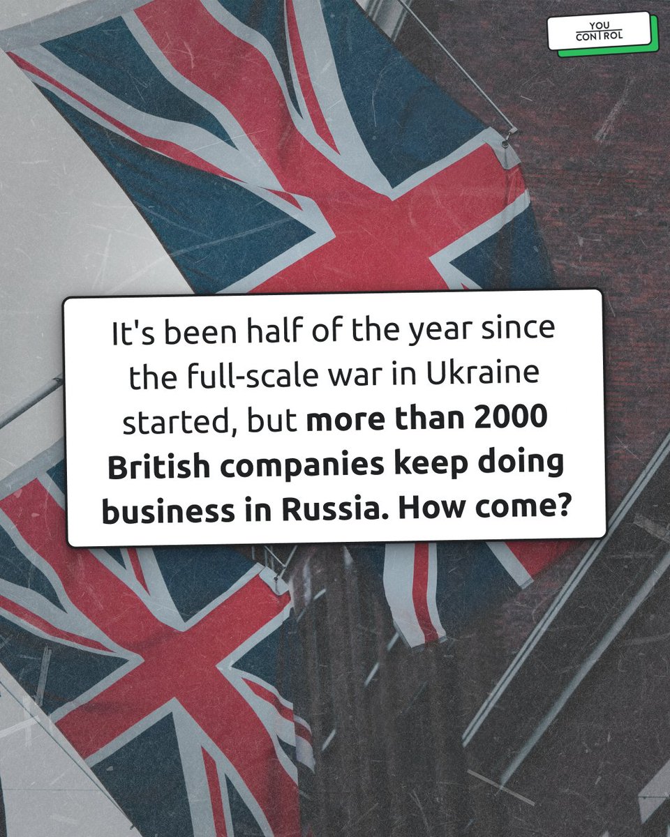ItsYouControl's tweet photo. It's been half of the year since the full-scale war in 🇺🇦 started, but more than two thousand 🇬🇧 companies keep doing business in 🇷🇺 

How come? And how exactly do British companies make money in Russia?

Read more 👇

https://t.co/9ZgSXXvbWW

#AML #KYC https://t.co/I6ecrOIVxz