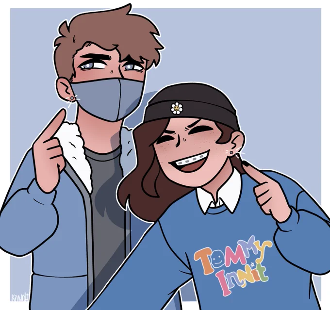 Day 62/100 of drawing Aimsey everyday (ft. Ranboo) #aimseyfanart #ranboofanart 