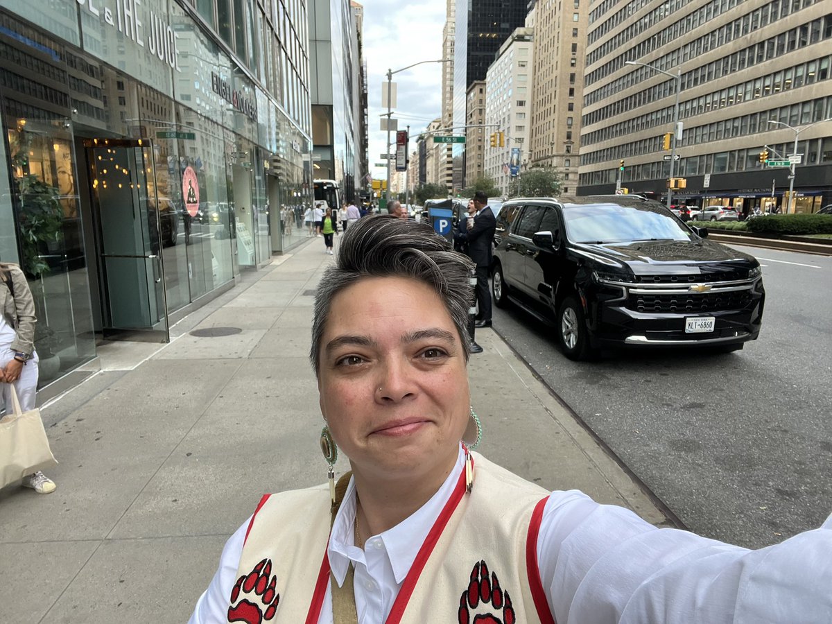 Excited to be here in New York City for the #LeadersPledge4Nature at #UNGA77! It’s an honour to be included & speak on #Indigenous-led #conservation alongside global leaders.