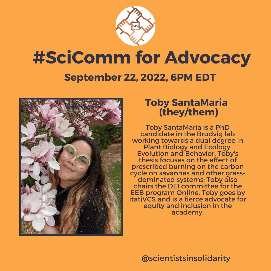 Come join us to learn from Dr. SantaMaria about how we can engage in online science spaces in a meaningful way!

Sign up here 👉 lnkd.in/e_Wsr6Yz

#scientistsinsolidarity #socialmedia #linkedin #twitter #instagram #tiktok #science #scicomm