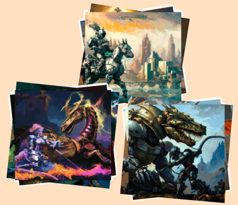 nanochess's tweet photo. OMG! I've created an NFT collection 😎 Rembrandx Robots, a collection of 128 oil-style pictures of robots 🤖 on a medieval sci-fi world. RT&amp;FAV for the chance of winning one NFT🥇winner to be choosen on Sep/27/2022 23:00 UTC #Cardano #ADA #NFT #NFTGiveaway https://t.co/IAzlELYieJ https://t.co/NBL5WXgpHX
