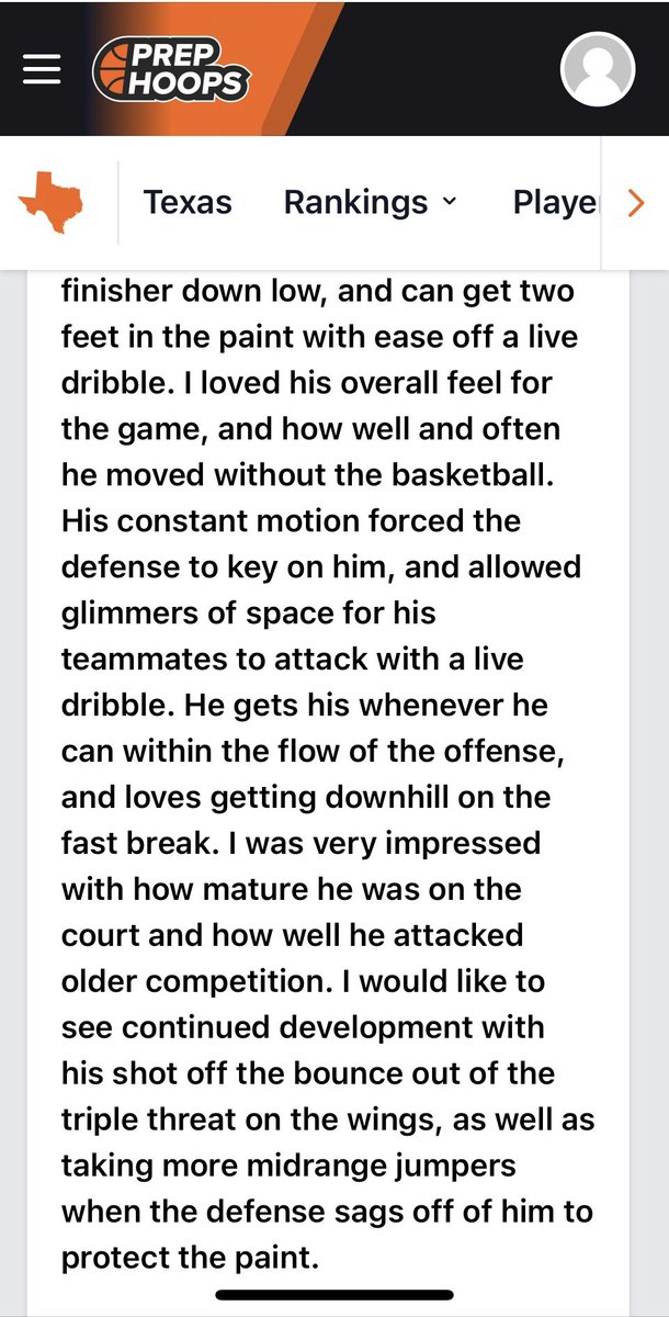 Thanks <a href="/PrepHoopsTX/">Prep Hoops Texas</a> and <a href="/APhippsNBA/">Andrew Phipps</a> for the recognition - Ranking me Top #10 Best Players in Austin c/o 2024. Proud to be a multi-sport athlete!
<a href="/ATXForce2024/">ATX Force 2024</a> 
<a href="/DSHoops/">DS Hoops</a>
<a href="/OneTigerNation/">Dripping Springs High School</a> <a href="/mvandy2/">Michael Vandegarde</a> <a href="/coachswannack/">Craig Swannack</a> <a href="/Tommygun022/">Thomas Acker</a>