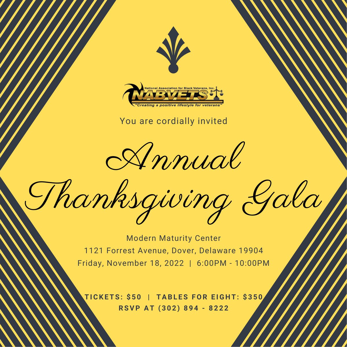 Join us again this year for another exciting gala event! Tickets are on sale: nabvets94.eventbrite.com. Early Bird sale ends on Friday, September 23, 2022. Get yours now!