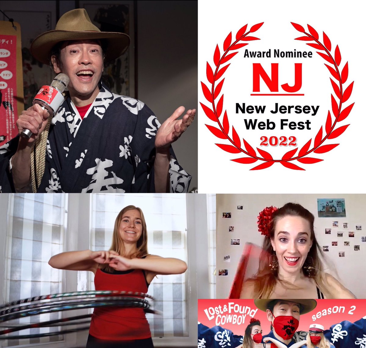 Join us this SATURDAY, 9/24, 5:30PM~ “Lost &amp; Found Cowboy” 
<a href="/NJWebFest/">New Jersey WebFest (#NJWebFest)</a>, Clairidge Movie Theater, 486 Bloomfield Ave, Montclair, NJ
Award Nominee:
- Outstanding Sketch Comedy
- Best Comedic Editing
#NewJersey #comedy #festival #series #flamenco #standup #crossculure #yukatacowboy