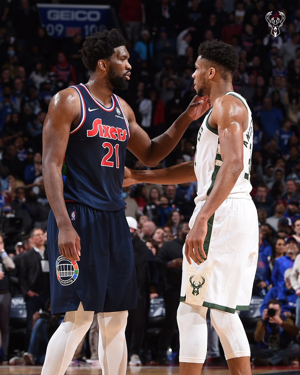 Bucks's tweet photo. 1 month until Bucks vs. Sixers. https://t.co/s01G8c6nPh