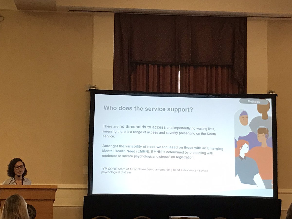 aaronsefi's tweet photo. A very valuable session demonstrating economic impact of @kooth_plc from @lsalhi1 at #isrii11 thanks to collaboration with @YHEC1 https://t.co/S5GdP2SR56
