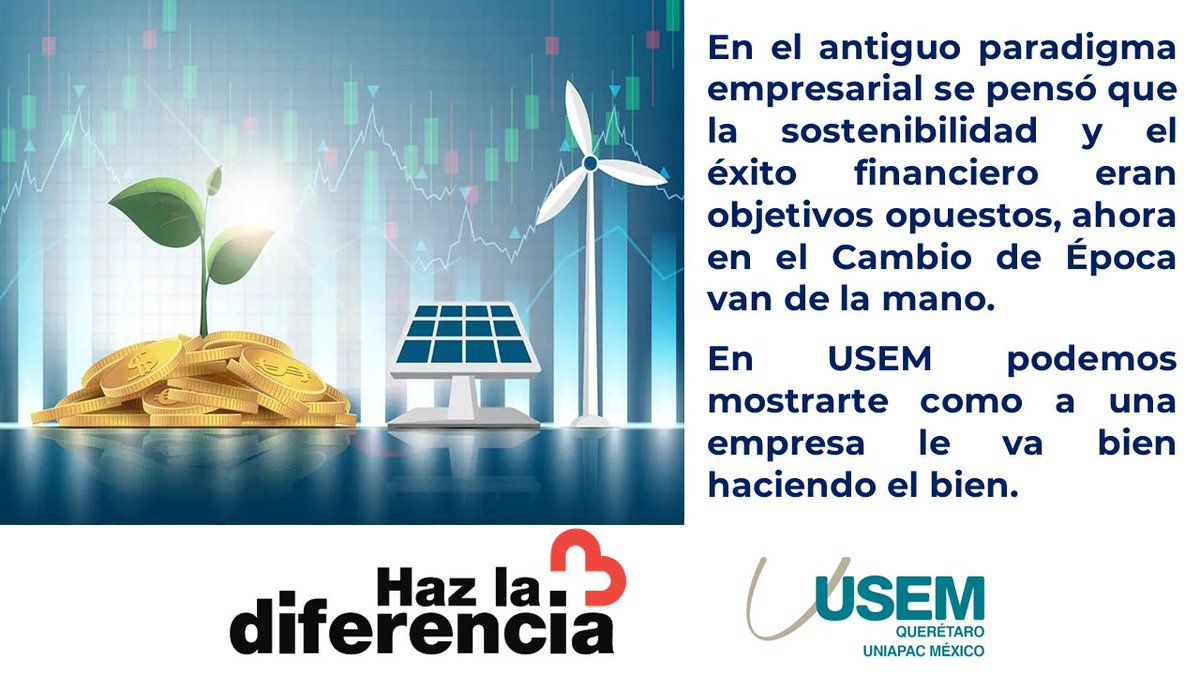 USEM_QUERETARO's tweet photo. Los empresarios que integramos USEM estamos convencidos de impulsar un modelo de gestión empresarial en el que las empresas buscan crear beneficios sociales y ambientales mientras persiguen objetivos organizacionales.
#SomosUSEM #USEM #RetoUSEM https://t.co/JunD3AUXoG