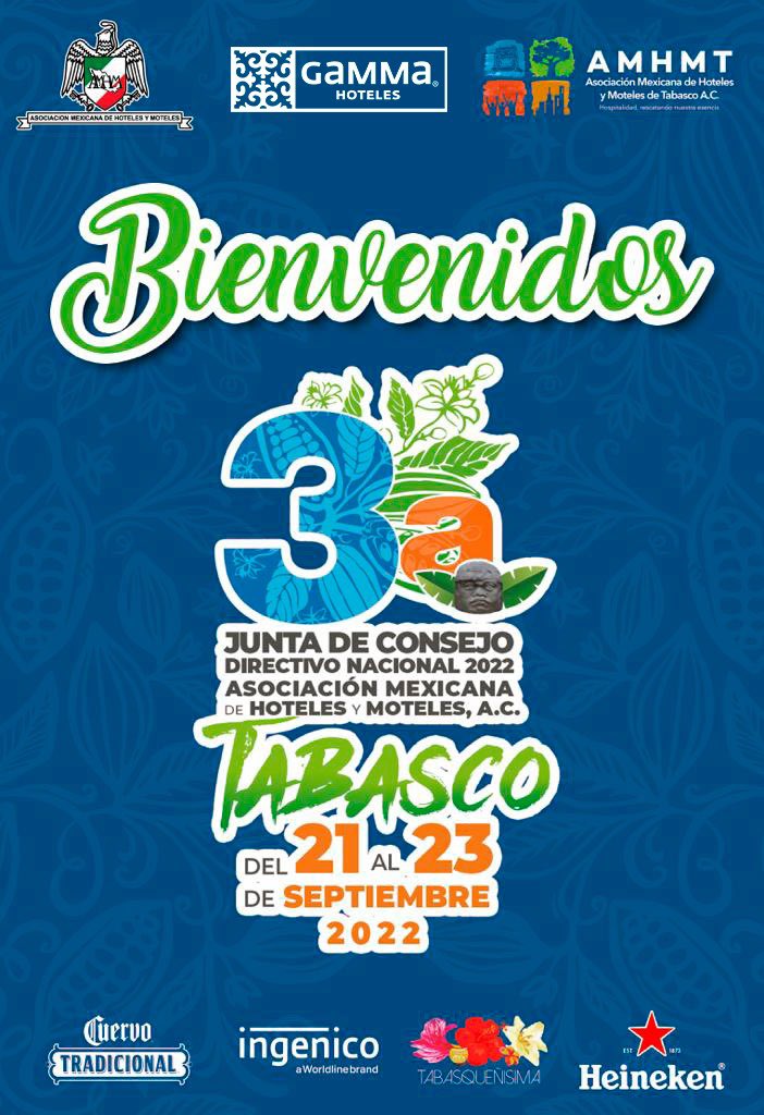 omarmedinae's tweet photo. Esta semana es la 3ªJunta de Consejo Directivo Nacional 2022 de la Asociación Mexicana de Hoteles y Moteles, A.C., los estamos esperando en el edén de México

#VisiteTabasco #TabascoMemorable #VisiteTabasco #HotelesTabasco
#AMHMT  #gammahotelvillahermosa https://t.co/xFTXWLqoJb