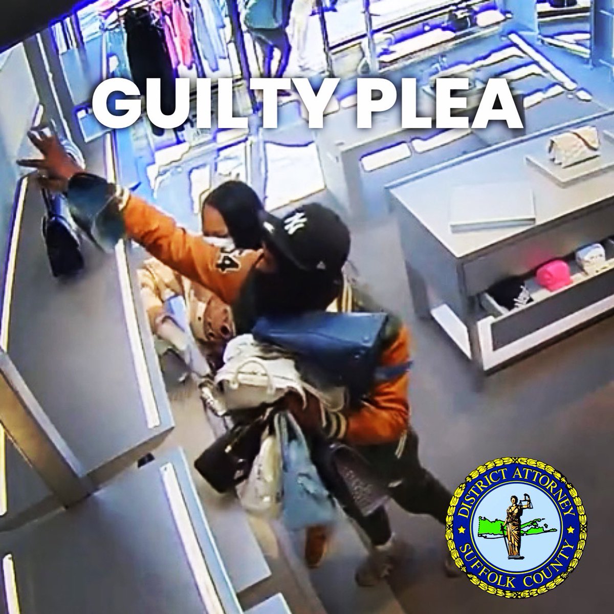 RayTierneyDA's tweet photo. Re: Organized Retail Theft - “If you come to Suffolk County with the intention of stealing someone else's property, we will catch you and send you to prison.” #SaferSuffolk #SuffolkCounty #SuffolkCountyDA #JusticeForAlll https://t.co/TRbVIeznWg