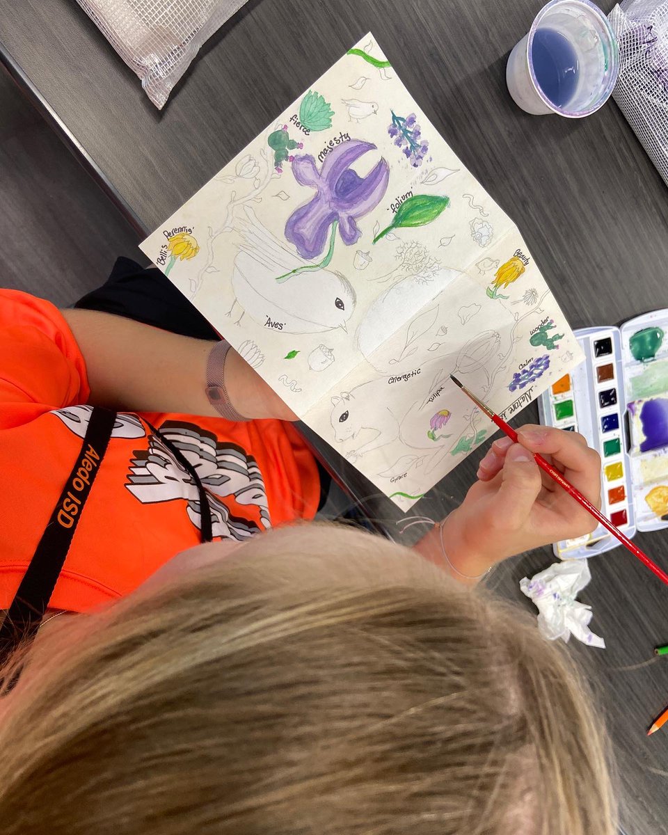 Being present and finding peace with Nature Journaling. <a href="/aledo_ms/">Aledo Middle School</a>  #BeTheDifference #GrowingGreatness