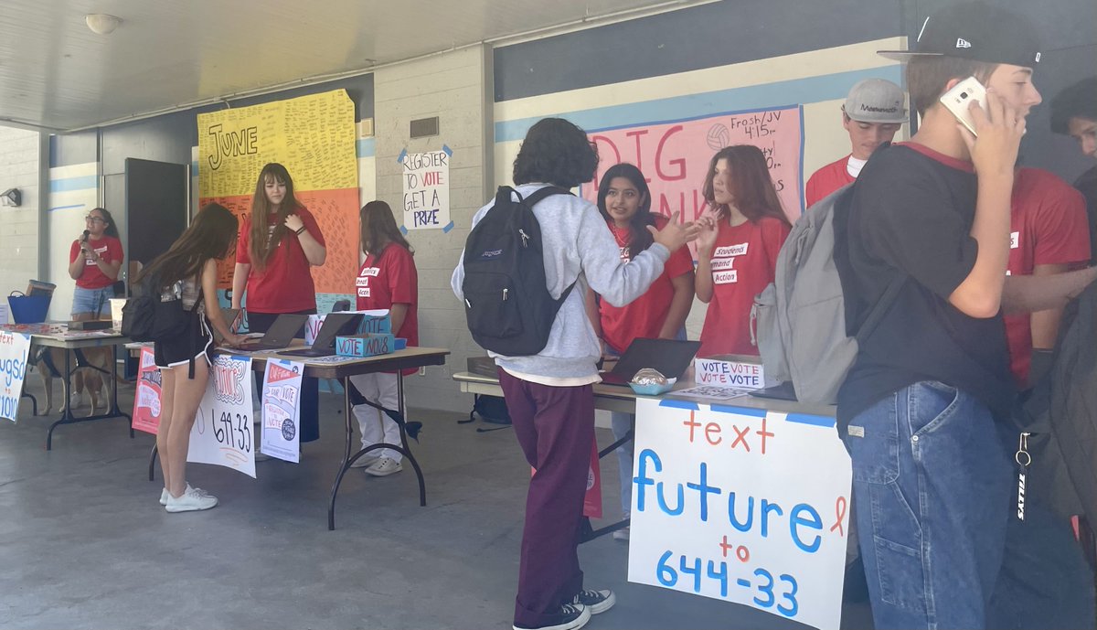 HartDistrict's tweet photo. Voter registration activities are taking place at schools across the District this week! https://t.co/ST6G7bZX99