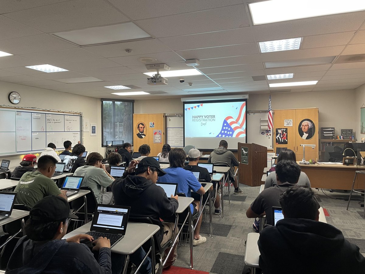 Voter registration activities are taking place at schools across the District this week!