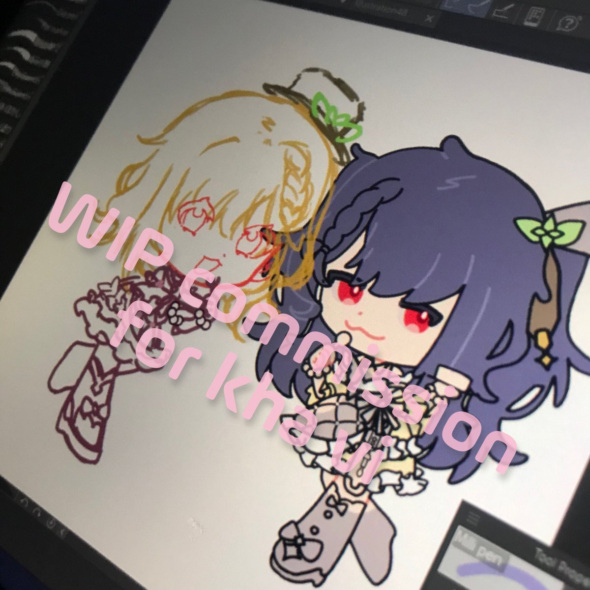 Vunaa_'s tweet photo. on going ✊ ! #Lanart #Linhart #vtuber #Nijigen #wip #commissionsopen https://t.co/MdiYqRQ2Vy