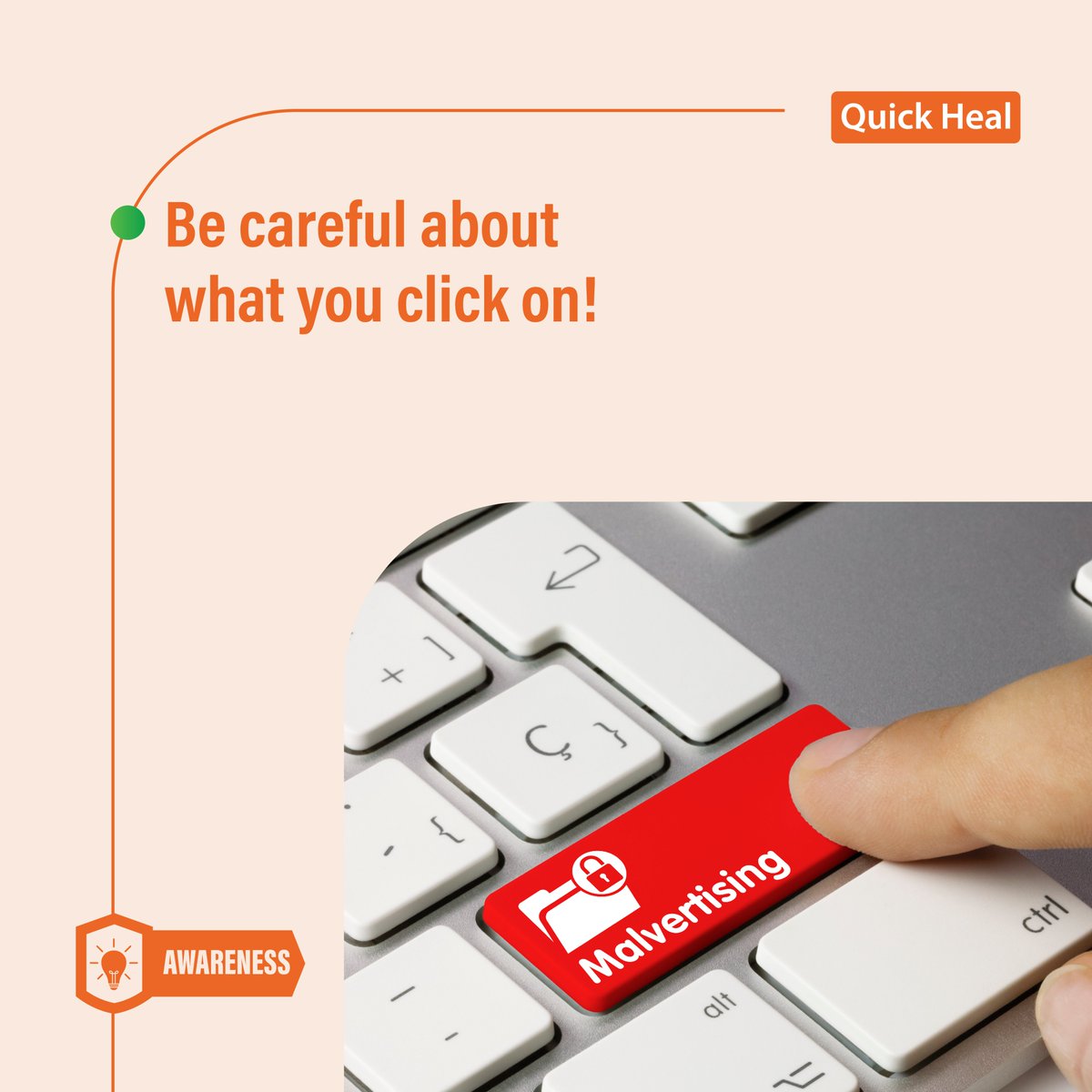 quickheal's tweet photo. Ads may seem attractive. However, a lot of them can infect your computer. #Malvertising is a cyber tactic that attempts to load malware through online advertisements. Beware of these ads and protect yourself digitally!
#Quickheal #awarenesstips #cybersecurity #Malwareprotection https://t.co/OhXjjHhFsU