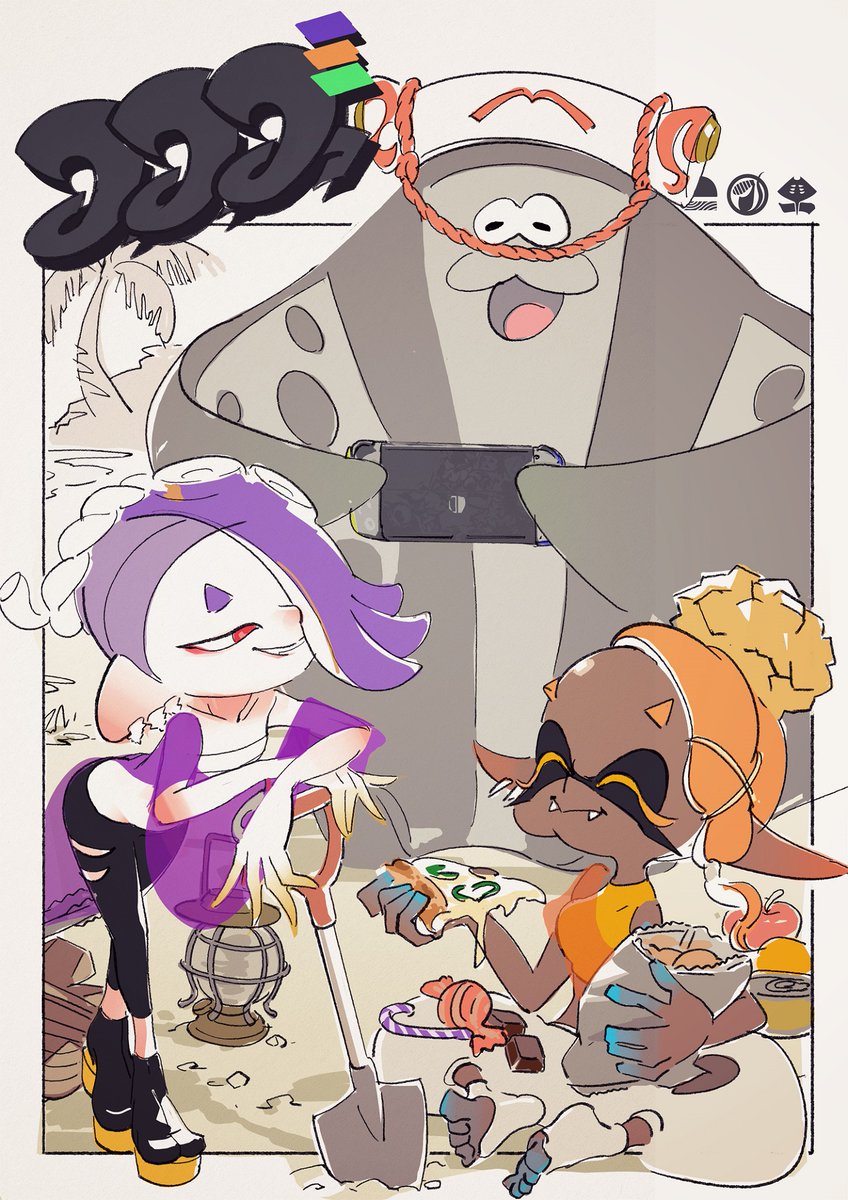 スプラトゥーン3 フェスのお題をイメージしたイラストが公開 道具のフウカ 食料のウツホ ヒマつぶしのマンタローがかわいい ゲーム エンタメ最新情報のファミ通 Com