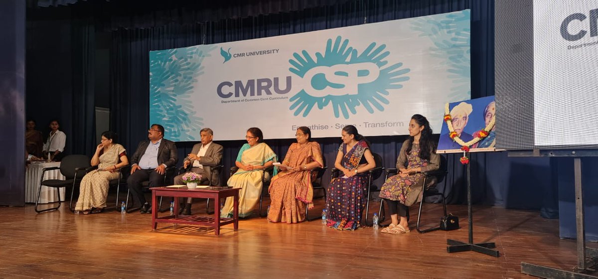 Event Afoot!

The dignitaries arrive on-stage. Dept. of Common Core Curriculum at <a href="/CMRUniversity/">CMR University</a> welcomes the NGO partners along with the Chief Guest of the event, the inspirational Dr.  <a href="/Tej_AnanthKumar/">Tejaswini AnanthKumar</a> and Guest of Honor, the visionary Shri <a href="/KCRamamurthyBJP/">K.C. Ramamurthy</a>