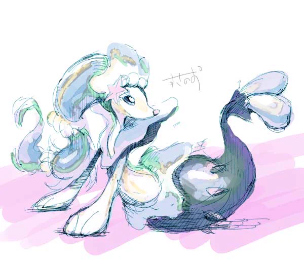 アシレーヌ、スケッチ練習(2020頃)#Primarina 