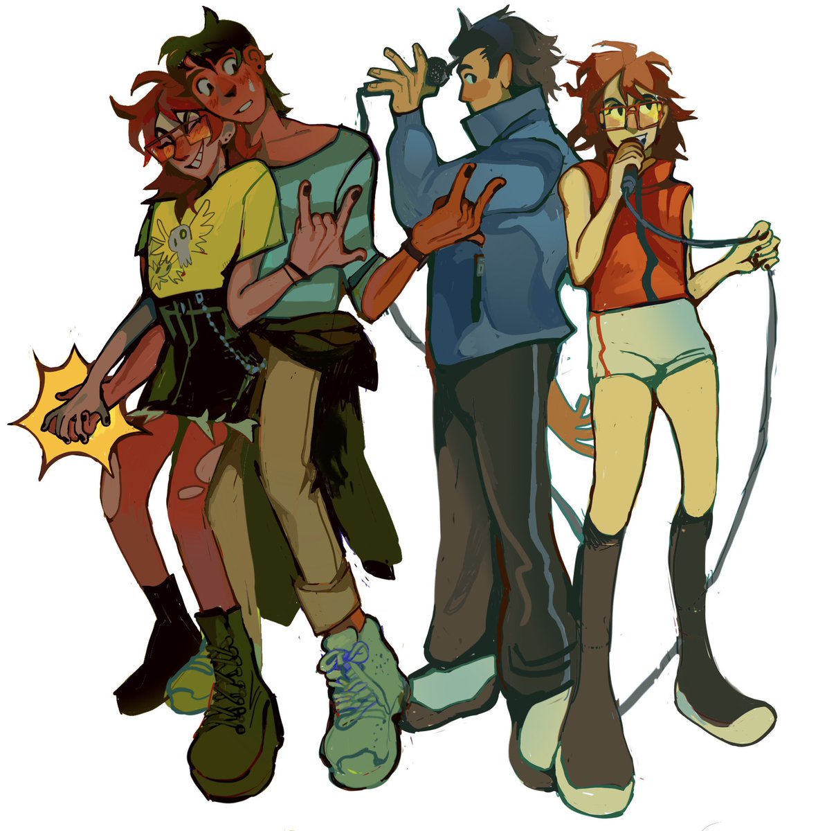 Art traaiiiinnn baby! Big fan of really rich colors , people drawn in a blank void , and not planning anything beforehand (anyone can go for this)