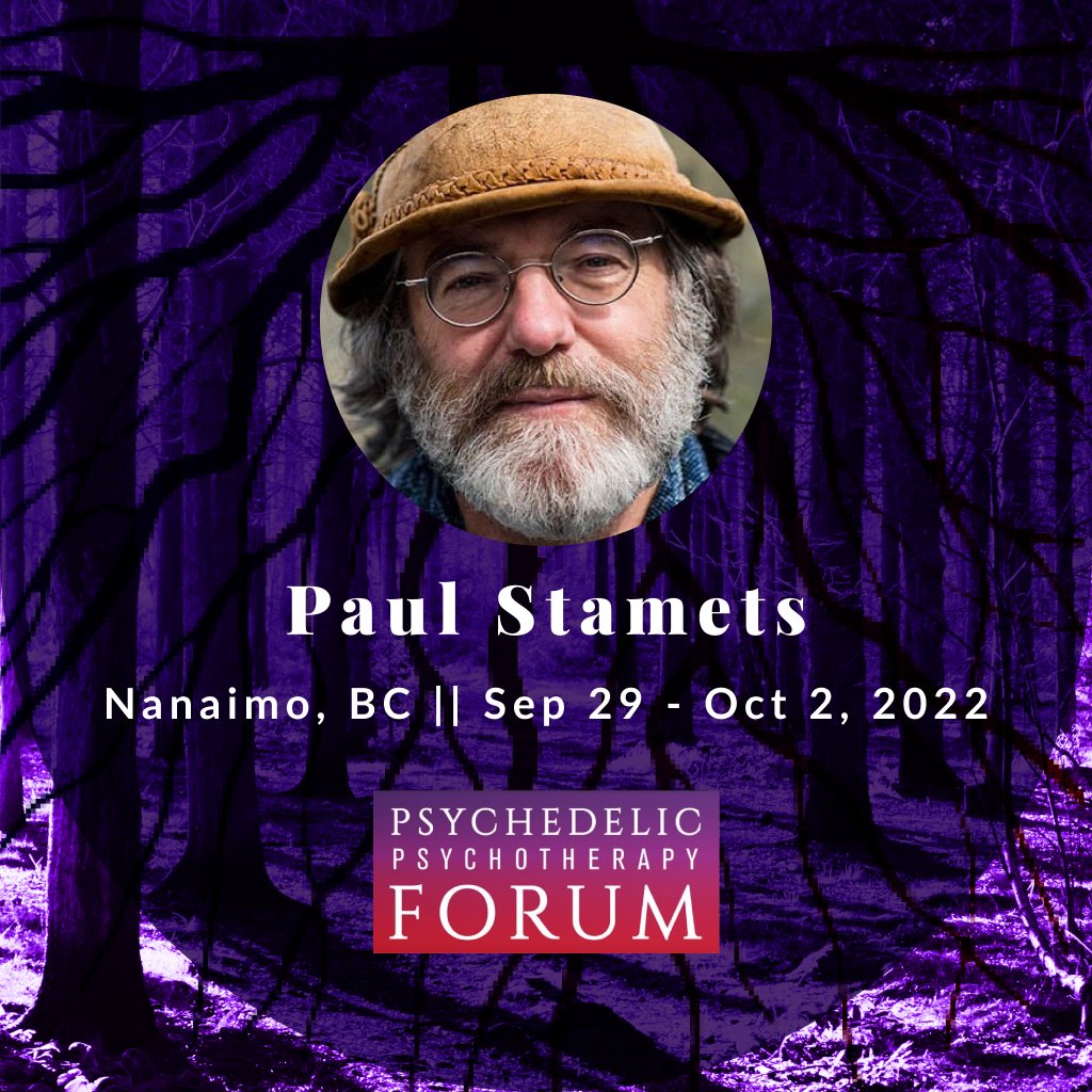 InfoPsychedelic's tweet photo. Paul Stamets will present "Psilocybin and Neurogenesis: A Narrative for the Entourage Effect with Microdosing" at the 2022 Psychedelic Psychotherapy Public Forum Day (Oct 1, 2022).

Register at https://t.co/bBjjIp8vG1 https://t.co/f0mxefTkQx
