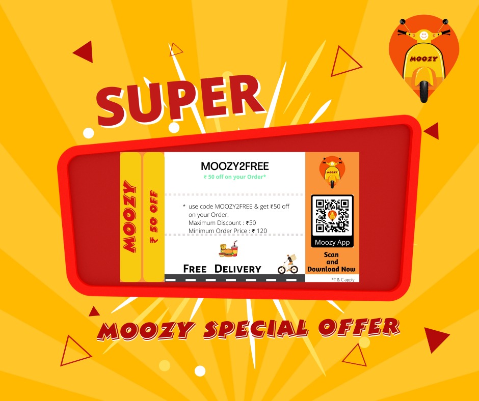 MoozyApp's tweet photo. Grab it 🤩🤩 Only in Jaipur now 🥳
.
.
.
.
#moozyapp #moozy #fooddeliveryapp #foodie #foodlover #food #hungry #hungrer #moozyfooddeliveryapp #wednesdaymood #wednesday #wednesdaymotivation https://t.co/sOX4j2XI2B