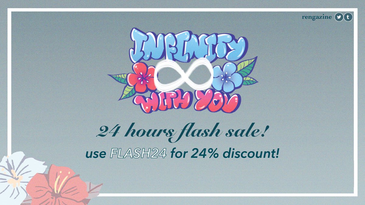 rengazine's tweet photo. ❄️ FLASH SALE 🌺

For the last 24 hours of leftovers, we're holding a discount sale! Please use code FLASH24 for 24% off of your order.

🛒: https://t.co/TYbaANv2Qe https://t.co/KhYChxg1tT