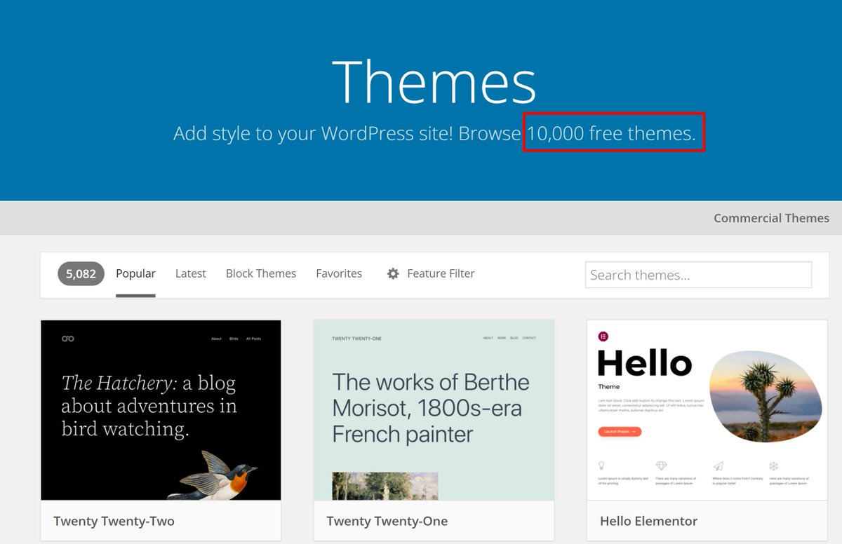 TheKafleG's tweet photo. Now we have 10,000 free themes in the WordPress repository. 💥🕺
How many themes you've contributed?  
#WordPress #themes https://t.co/At9Q1tzmhb