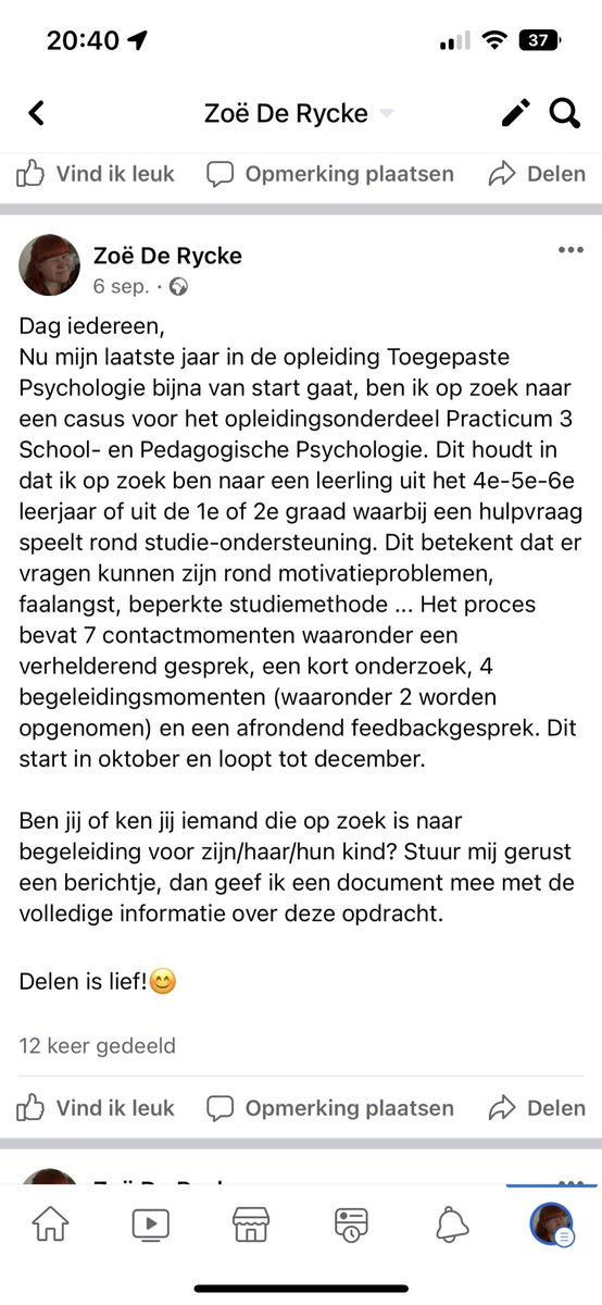 Hulp gezocht (liefst Antwerpen en omstreken) 💗