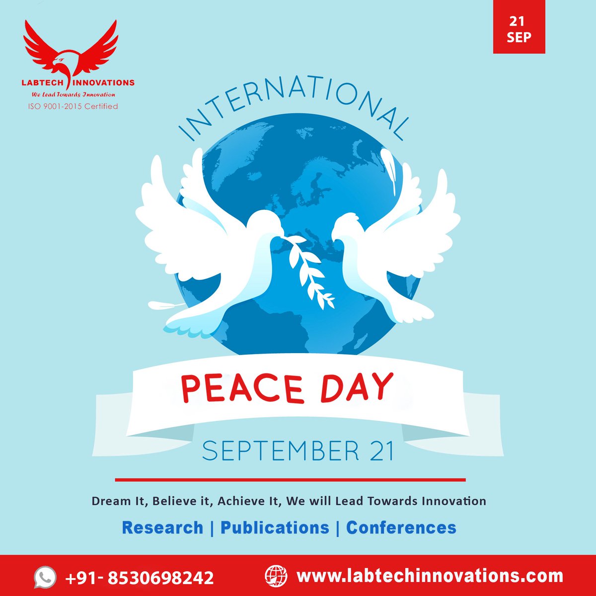 labtechinnova's tweet photo. International Peace Day.
#internationalPeaceDay #labtechinnovations #research #journal #publication https://t.co/Y1LPQSQAoC