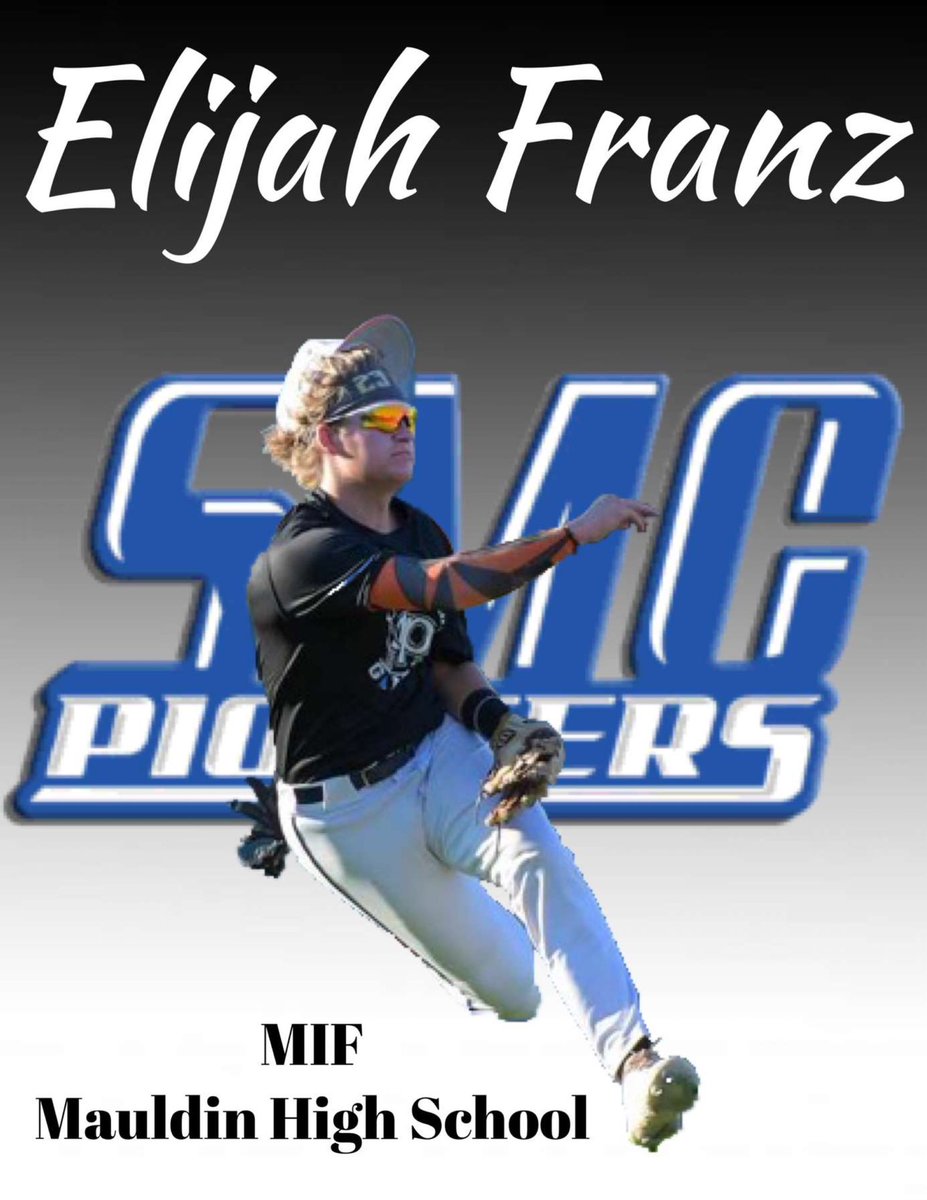 ElijahFranz5's tweet photo. Super excited to announce my commitment to SMC to play baseball! I thank God, my parents, brothers, coaches and teammates for all there support! Go pioneers! https://t.co/3jORHNovgr