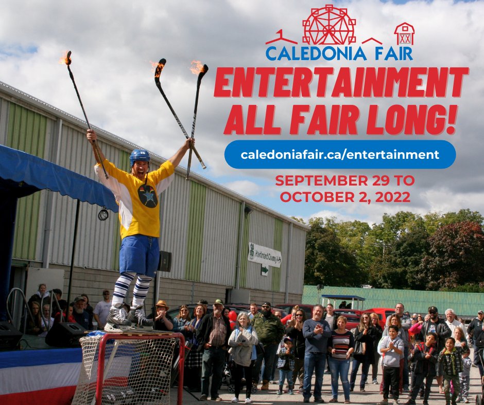 Caledonia_Fair's tweet photo. FUN FAIR ATTRACTIONS FOR EVERYONE!
The Caledonia Fair hosts tons of family friendly activities &amp; exhibits, all free with your admission ticket. Check out the full entertainment schedule for this year's Fair!
https://t.co/1yw6hoXTsG 
#CaledoniaFair #DiscoverON https://t.co/u7vZOblFNL
