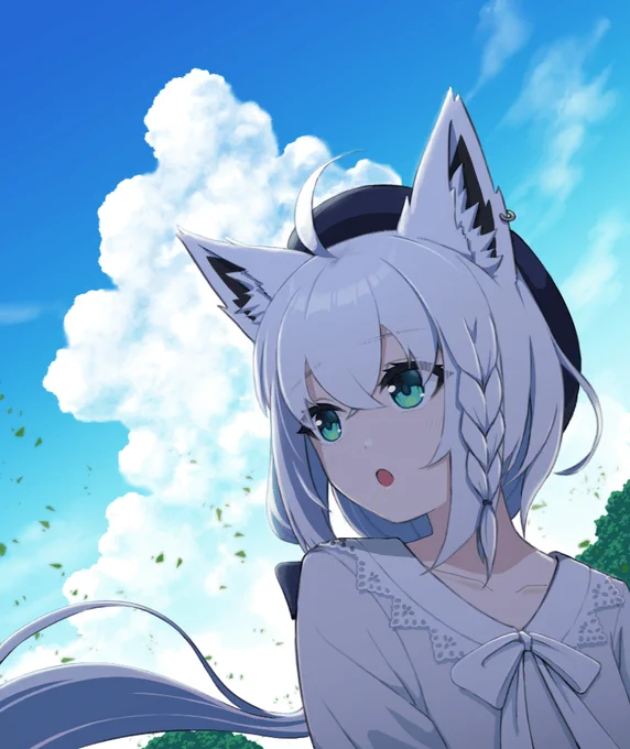 もう秋ですね。#絵フブキ 