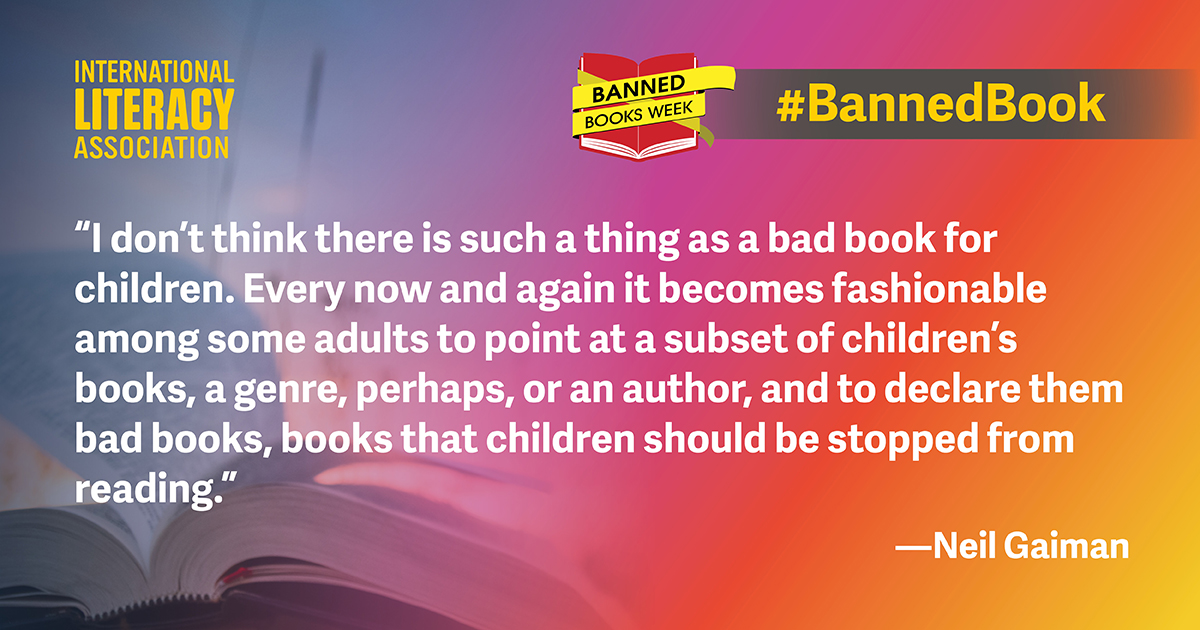ILAToday's tweet photo. Read the lecture that author and passionate advocate for #libraries and #librarians @neilhimself gave about reading for pleasure, how banning books can stifle a love of reading, and how libraries are the key to our future.
#BannedBooksWeek
https://t.co/Xva2VYzaxn https://t.co/cqWutZ2AuT