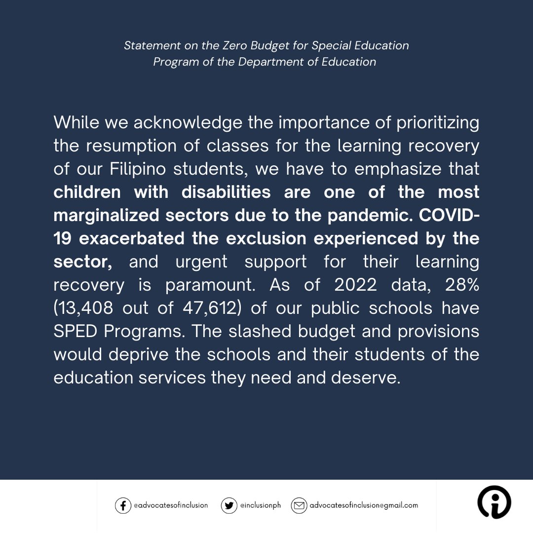 Advocates of Inclusion on Twitter: 