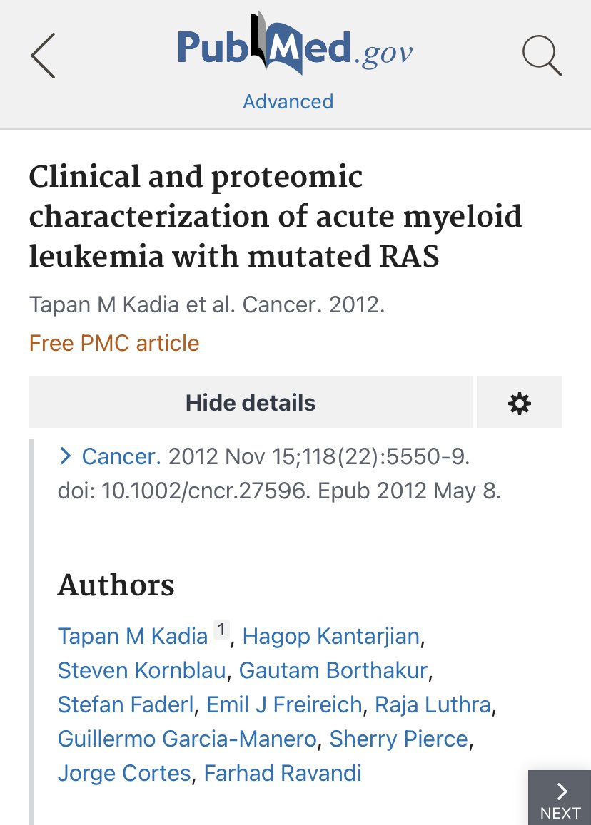doctorpemm's tweet photo. Special Kudos to our  Prof .@TapKadia for 10 years+ focus on clinical elucidation of #RASmutations in patients with AML 👏🏽 🙏🏾 | https://t.co/gdRDf2G8Ex &amp; https://t.co/BDRYJkbK0f || #leusm https://t.co/NQg1vSbxuq