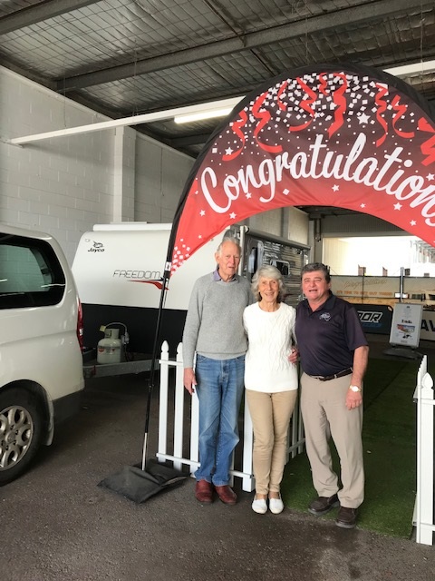 ausmhc's tweet photo. Allan &amp; Sylvia are ready to make tracks after taking delivery of their pre-loved pop-top #caravan today.

From the entire team, all the best on your next adventure! #YouGottaGetOutHere #AUSMHC

#Caravanning #RVLife #SeeAustralia #NSW #Travel https://t.co/rQCBkd8Zkx