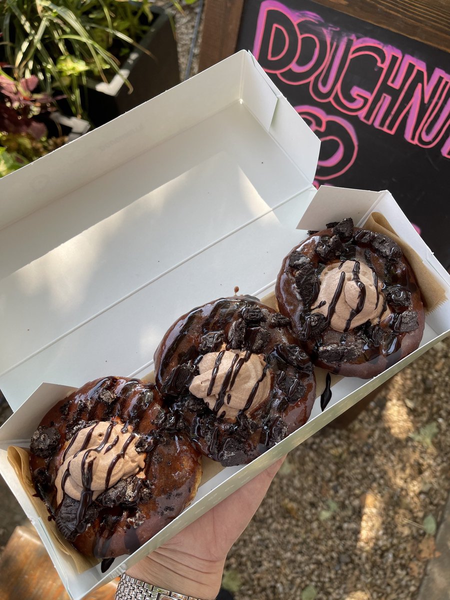 Reigningdough's tweet photo. Chocolate Lovers Doughnut is back for the month! 🍫🍩 https://t.co/rgMc82O5AW