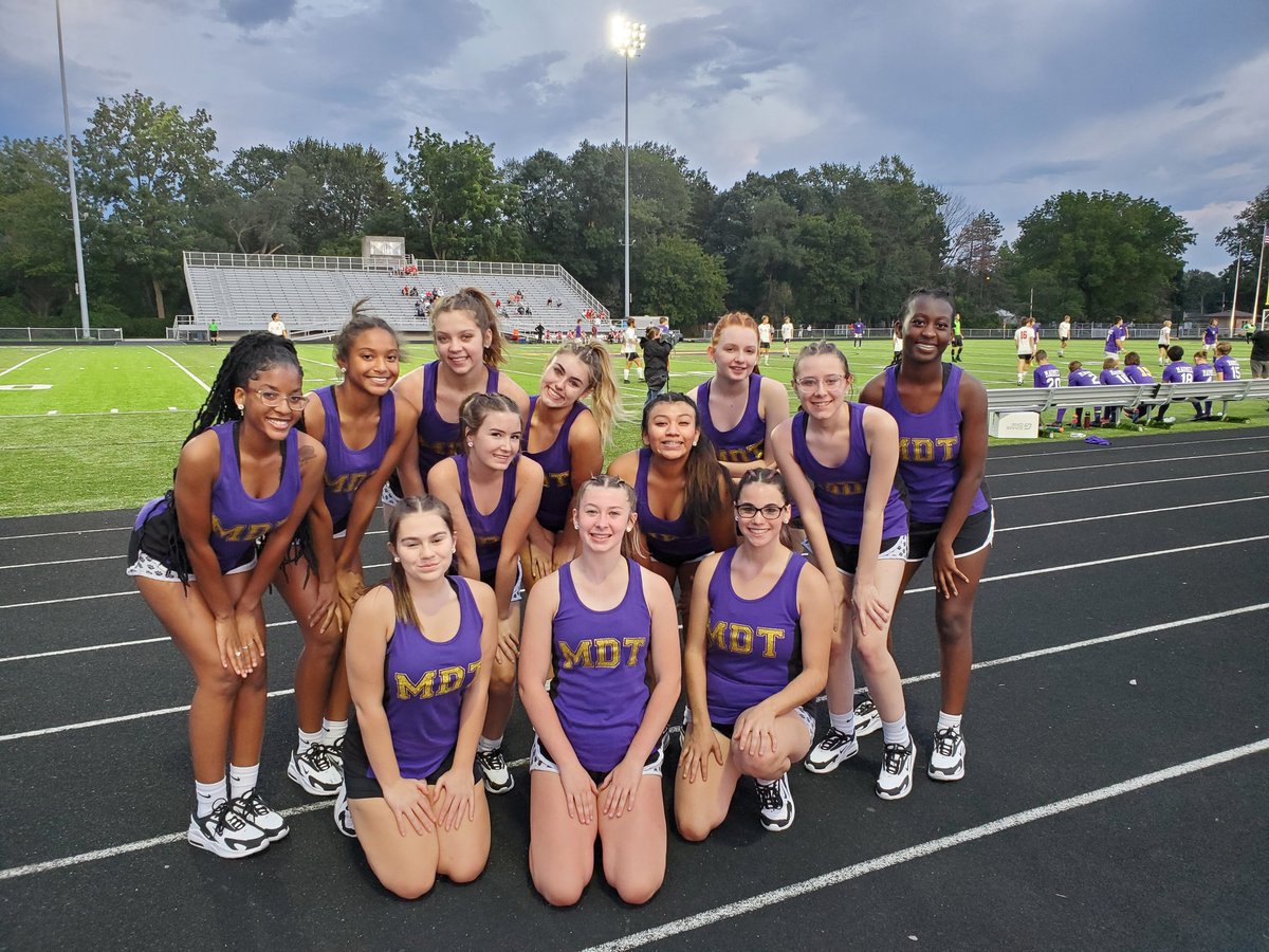 MaumeeDance's tweet photo. ⚽️MDT &amp; Boys Varsity Soccer!!⚽️ We were proud to watch our boys take on BG tonight and dance for our Panther Fans at the half! SR NIGHT - best of luck Class 2023! (and we avoided the rain ☔️) 💜💛 #WeAreMaumee #MDTwork #PantherFamily #LetsDance @SoccerMaumee https://t.co/PMySyps5kJ