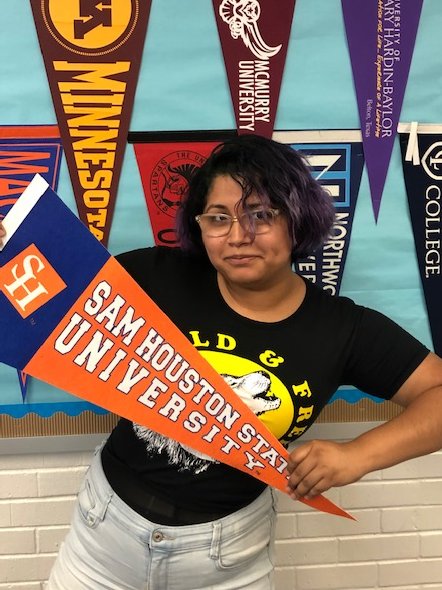 Collegiate_BISD's tweet photo. Congrats to Elizabeth Ramirez for her acceptance to Sam Houston State University! #CollegeAcceptance #Classof2023 #collegiatethings @BryanISD @GCarrabineBryan @amyraecarreon https://t.co/4svD2zIcVL