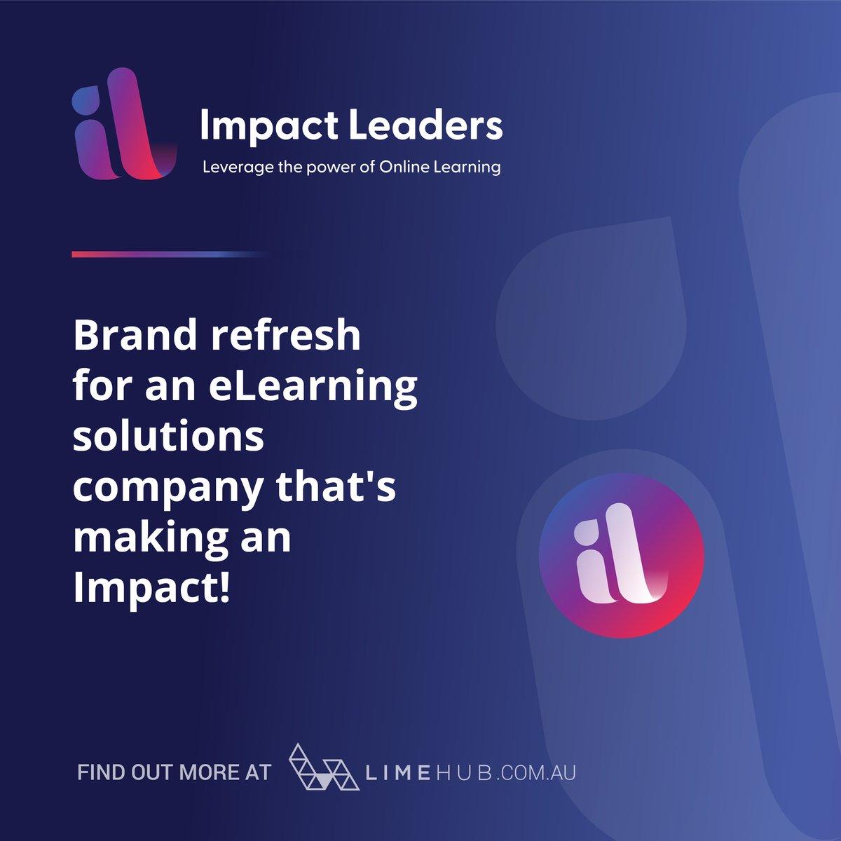LimeHub's tweet photo. Having gained traction in the market, Impact Leaders recognised that it was time to revisit its branding to support its growth strategy through compelling visual design and communication.

https://t.co/CN2BQRu9MU

#branding #brand #logo #visualdesign https://t.co/jkZXQlUhBG