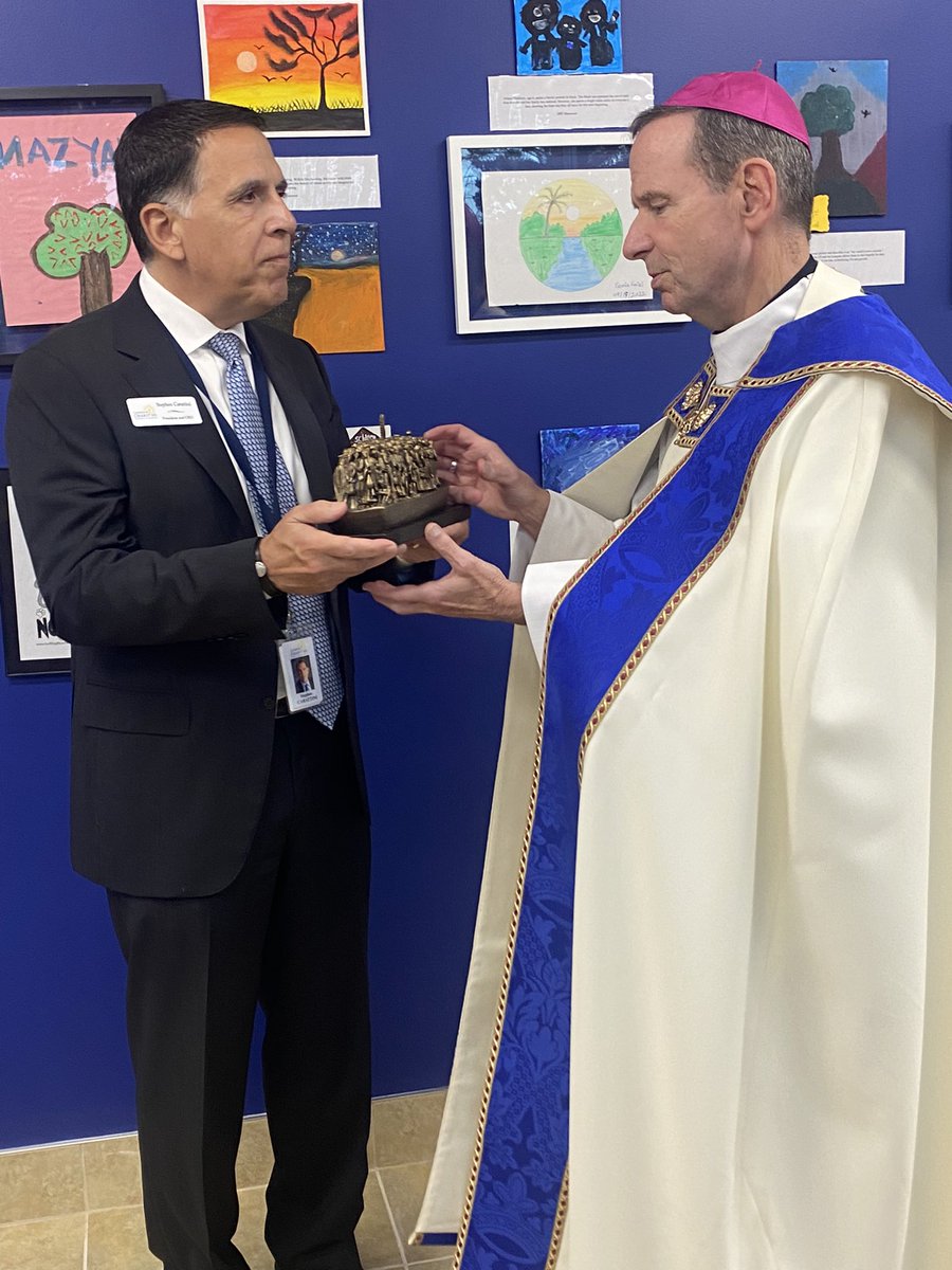 CCDArlington's tweet photo. Thank you @BishopBurbidge for blessing our new Woodbridge office where we welcome migrants and refugees. #Angelsunawares https://t.co/XYGKaXQqx0