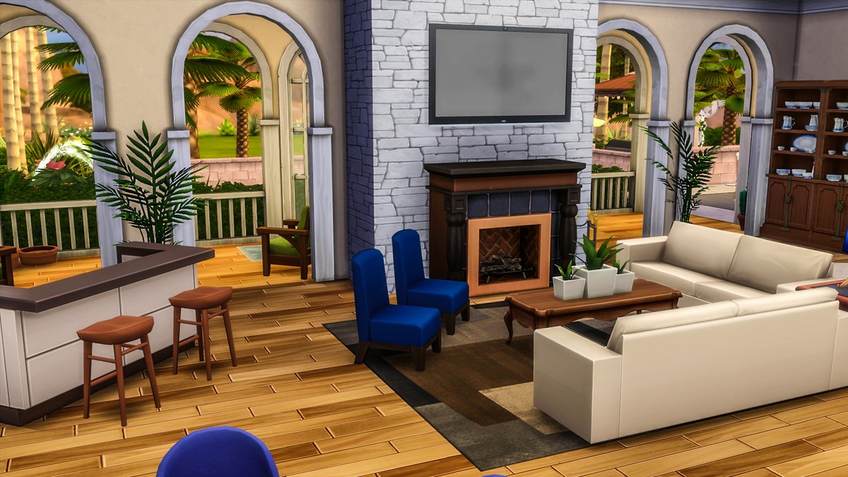 symtherin's tweet photo. Interior from a large BASE GAME ONLY family home for the #backtobasicscollab 💕
>>https://t.co/Z5PQeuuwq5
#thesims4 #ShowUsYourBuilds https://t.co/BdMsIIDjuN