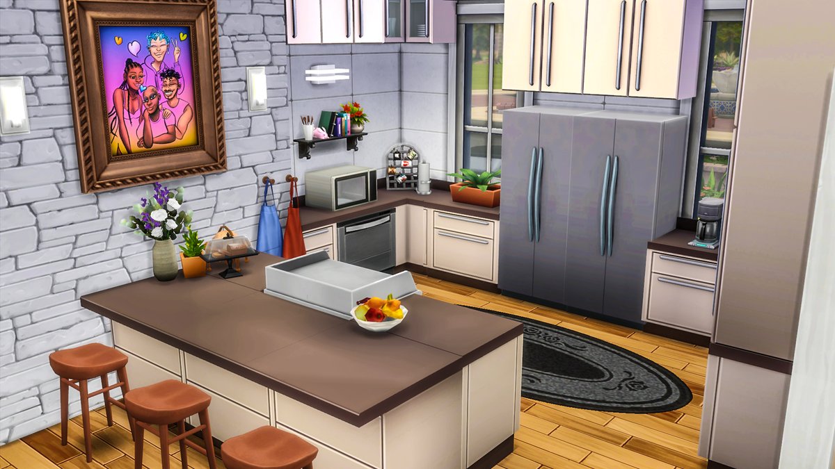 symtherin's tweet photo. Interior from a large BASE GAME ONLY family home for the #backtobasicscollab 💕
>>https://t.co/Z5PQeuuwq5
#thesims4 #ShowUsYourBuilds https://t.co/BdMsIIDjuN
