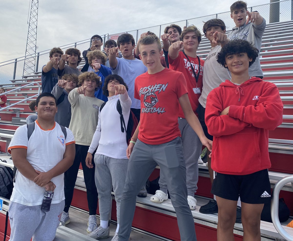 JuniorRedhawk's tweet photo. Nothing like TUESDAY NIGHT LIGHTS with the @GoshenJrHigh 8th grade football team vs @nridgeathletics @NRRaiderFB on the @GoshenRedHawks
@goshenprincipal
field! Boys played their hearts out & left everything on the field but came up short 30-39.
#letsbuildonthis
@GoshenSchools https://t.co/xMHfjTvk2Y