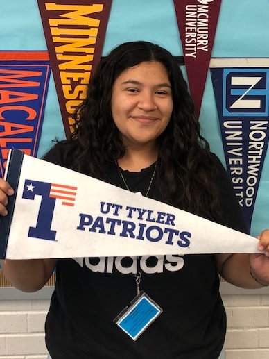 Collegiate_BISD's tweet photo. Congrats to Stephanie Landeros for her acceptance to the University of Texas at Tyler! #CollegeAcceptance #Classof2023 #collegiatethings @BryanISD @GCarrabineBryan @amyraecarreon https://t.co/zQ4Ppjc3BH