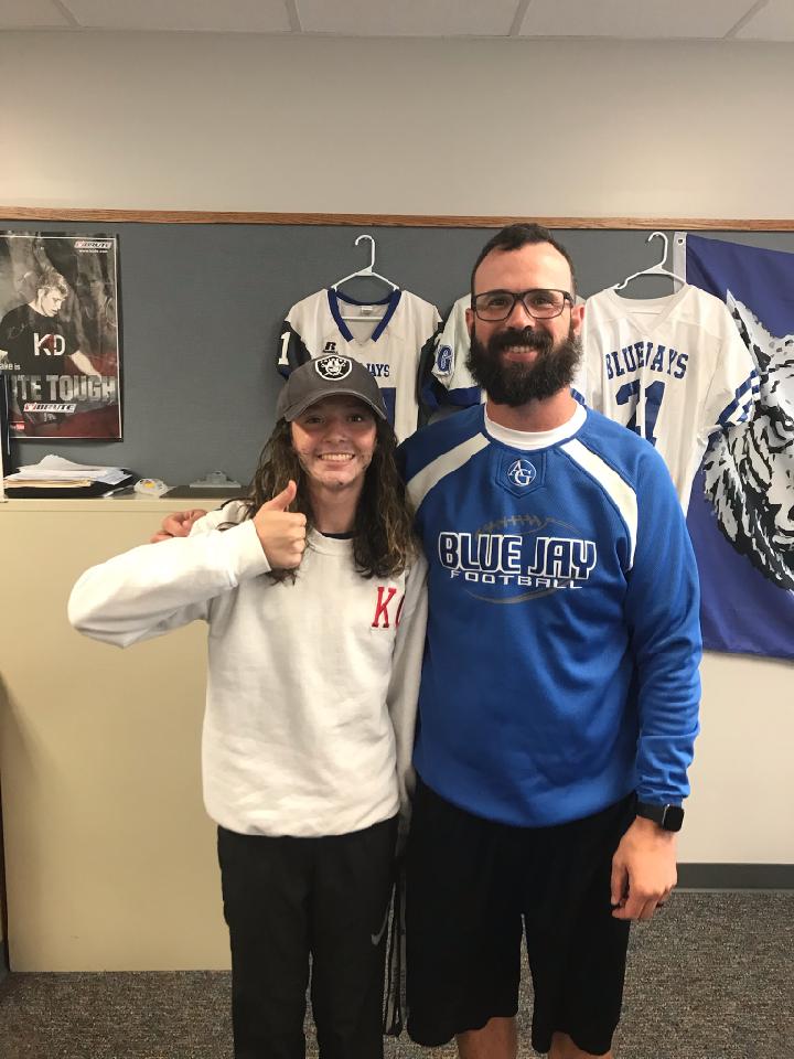 DLBeranek's tweet photo. Awesome to have my niece say I'm her favorite teacher. She pulls off the Raiders hat pretty darn good! @AgBooster  @cberanek402 https://t.co/otxMkql7qi