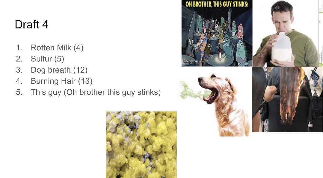 The boys drafted worst smells who had the best draft