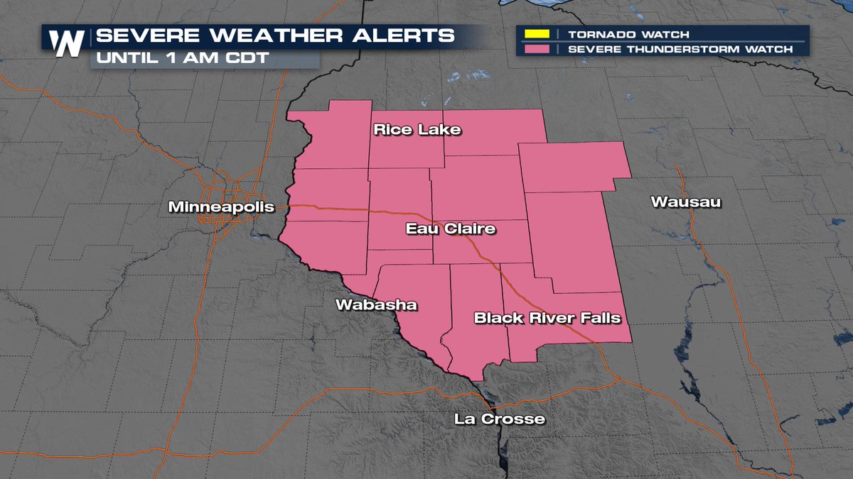 WeatherNation on Twitter "NEW A severe thunderstorm watch has been